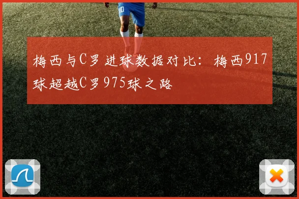 梅西与C罗进球数据对比：梅西917球超越C罗975球之路
